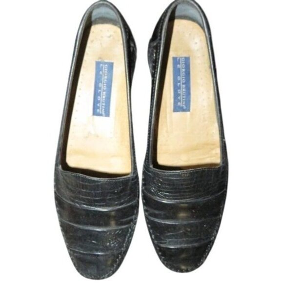 Giorgio Brutini Le Glove Black Kiltie Italian Leather Loafer Oxford Driving Shoe - Picture 4 of 11